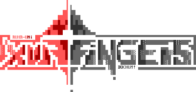 White FluxFingers logo